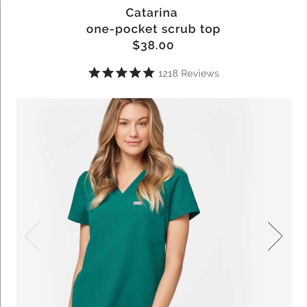 FIGS Caterina One Pocket Scrub Top